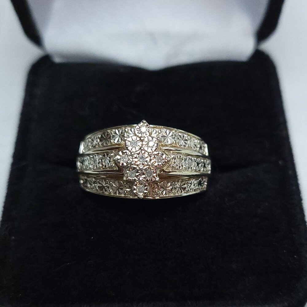 Diamond Cluster Ring